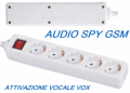 SPY MULTIPRESA 4 POSTI SCHUKO CON INTERRUTTORE SPY AUDIO VIDEO WIFI CON APP 1080P