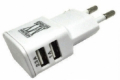 Alimentatore 110/240VAC 2 prese USB (1x2,1Ah - 1x1Ah)