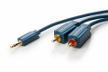 CLICKTRONIC CAVO AUDIO STEREO JACK 3,5mm 2 RCA OFC ORO 24KT 15MT