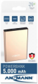 ANSMANN POWERBANK ROSE GOLD 5000mAh 18,5Wh 2XUSB 2,1A