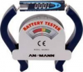 ANSMANN Tester universale per Batterie Alcaline e Ricaricabili da 1,5V. 9V e a Bottone AA,AAA,C,D (Lettura analogica)