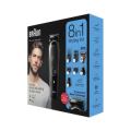 BRAUN STYLING KIT 8IN1 TAGLIACAPELLI REGOLABARBA A BATTERIA + GILLETTE FUSION