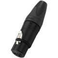 NEUTRIK CONNETTORE XLR FEMMINA 3 POLI NERO