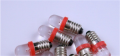 LAMPADINA LED E10 3V ROSSA
