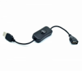 CAVO PROLUNGA USB CON INTERRUTTORE ON-OFF 0,28MT