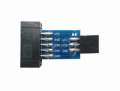 MODULO ATMEL ADATTATORE 10PIN A 6PIN AVRISP USBASP STK500 AVR BLU