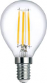 LAMPADA LED G45 serie Filament Trasparente, E14, 4.5W,FA320°,3000K,220Vac,LM470,RA 80, 45*80mm