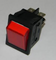 INTERRUTTORE DEVIATORE A BILANCIERE BIPOLARE  ROSSO 250VAC 15A
