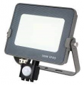 FARETTO PROIETTORE LED IP65 CON SENSORE PIR E CREPUSCOLARE IP65,  LED SMD, 30W, 110°, 4000K, LM2800, RA 80, 141x186x54mm