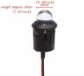 LED 10mm BIANCO 12V CABLATO CON PORTALED