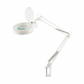 LAMPADA DA TAVOLO A PANTOGRAFO CON MORSETTO LENTE 3X CIRCOLINA T5 220VAC