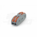 MORSETTO SERRACAVO RAPIDO 2 POLI PASSANTE COMPONIBILE 0,8-4mm² 250V 24A