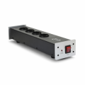 CIABATTA MULTIPRESA FILTRATA HI-END 4 POSTI SCHUKO 10A 2300W INDICATORE FASE SILVER DYNAVOX