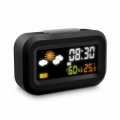 SVEGLIA DA VIAGGIO LCD A BATTERIE CON CALENDARIO METEO TEMPERAT. UMIDITA' MOOOV