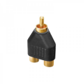 ADATTATORE DA SPINA RCA A 2 PRESE RCA DORATE - DYNAVOX