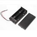 PORTABATTERIE 2X18650 CHIUSO CON CAVI E INTERRUTTORE