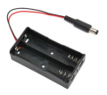 PORTABATTERIE 2X18650 CON SPINA DC