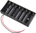 PORTABATTERIA 8XAA STILO APERTO CON FILI