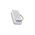 POWERBANK 10000mAh SPECCHIO DISPLAY LED 4 CAVI USB/A+TYPE-C+MicroUSB+LIGHTNING CARICA 2A BIANCA
