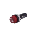 PORTAFUSIBILE DA PANNELLO PER FUSIBILI 6X32 MAX 250VAC 10A/125VAC 15A ROSSO