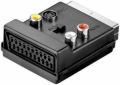 ADATTATORE COMMUTATORE SCART-AV, SPINA SCART (21-PIN) - SPINA SCART (21-PIN) > PRESA SCART (21-PIN) + 3 PRESE RCA > PRESA MINI-DIN 4