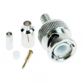 SPINA BNC A CRIMPARE X RG174, D1- 3.2MM, D2- 5.2MM (CON RIDUTTORE 1,6MM)