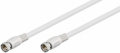 CAVETTO F PER ANTENNA SATELLITARE, BIANCO, 0,3 M - SPINA F -SPINA F