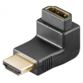 ADATTATORE ANGOLARE HDMI, DORATO PRESA HDMI (TIPO A) > SPINA HDMI (TIPO A) 90°