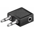 ADATTATORE 2 SPINA 3,5 MM (2-PIN, MONO) > SPINA 3,5 MM STEREO - GOOBAY