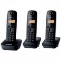 PANASONIC CORDLESS TRIO RUBRICA 50 VOCI ID CHIAMANTE CON SVEGLIA