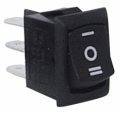 MINI DEVIATORE A BILANCIERE BIPOLARE DA PANNELLO ON-OFF-ON