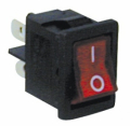 MINI INTERRUTTORE A BILANCIERE DA PANNELLO LUMINOSO ON-OFF ROSSO