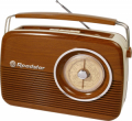 RADIO FM RETRÒ VINTAGE PORTATILE ROADSTAR COLOR LEGNO TRA1957WD