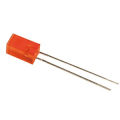 LED 5x5 mm QUADRATO ROSSO 1 mcd 2.25V/2.5V ASS. 25mA/120mA