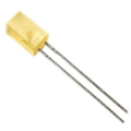 LED 5x5mm QUADRATO GIALLO 110° 5mcd 2,1-2,5V da 30 a 140mA ass.