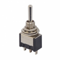 MINI DEVIATORE A LEVETTA 1 POLO (3 CONTATTI) 3 POSIZIONI ON-OFF-(ON)