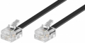 CAVO PROLUNGA 6MT NERO SPINA RJ14 (COMPATIBILE RJ11) GOOBAY