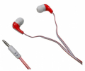 AURICOLARE + MICROFONO + TASTO FINE CHIAMATA COLORE ROSSO - CAVO 1,20 MT